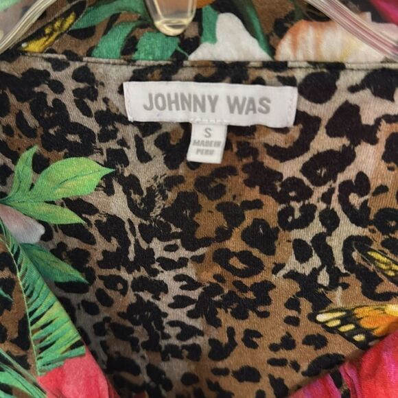 Johnny Was Sandra Animal Print Women S Long Sleeve pajama Shirt - Picture 3 of 8